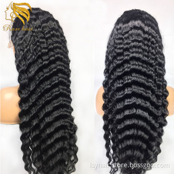 Hair Exrtension Wig Gorgeous Super Long 30in Deep Wave Lace Front Human Hair Wigs Brazilian Glueless Pre Plucked  Wigs